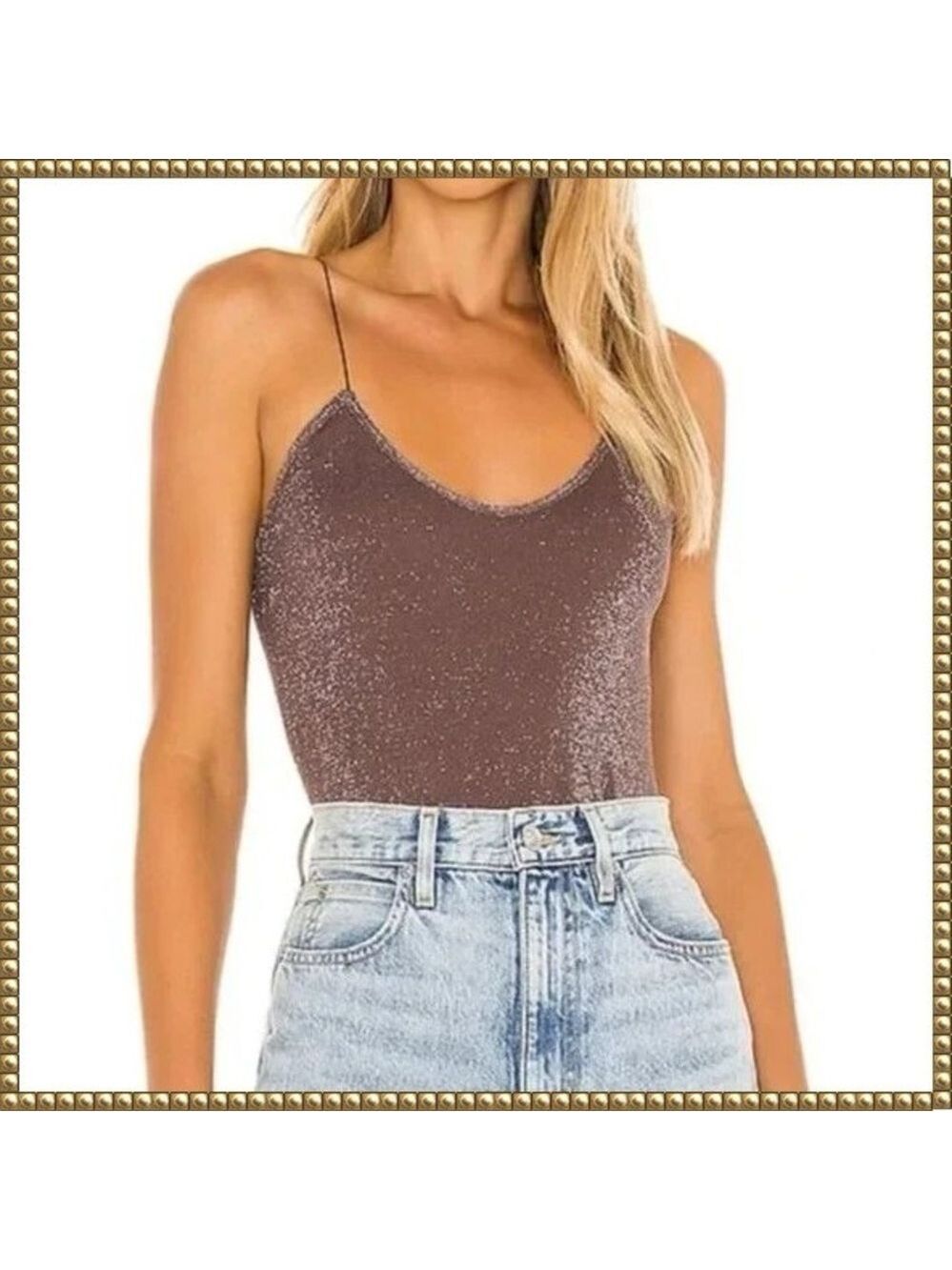 Free People Sparkle Brami Crop Top XS/S